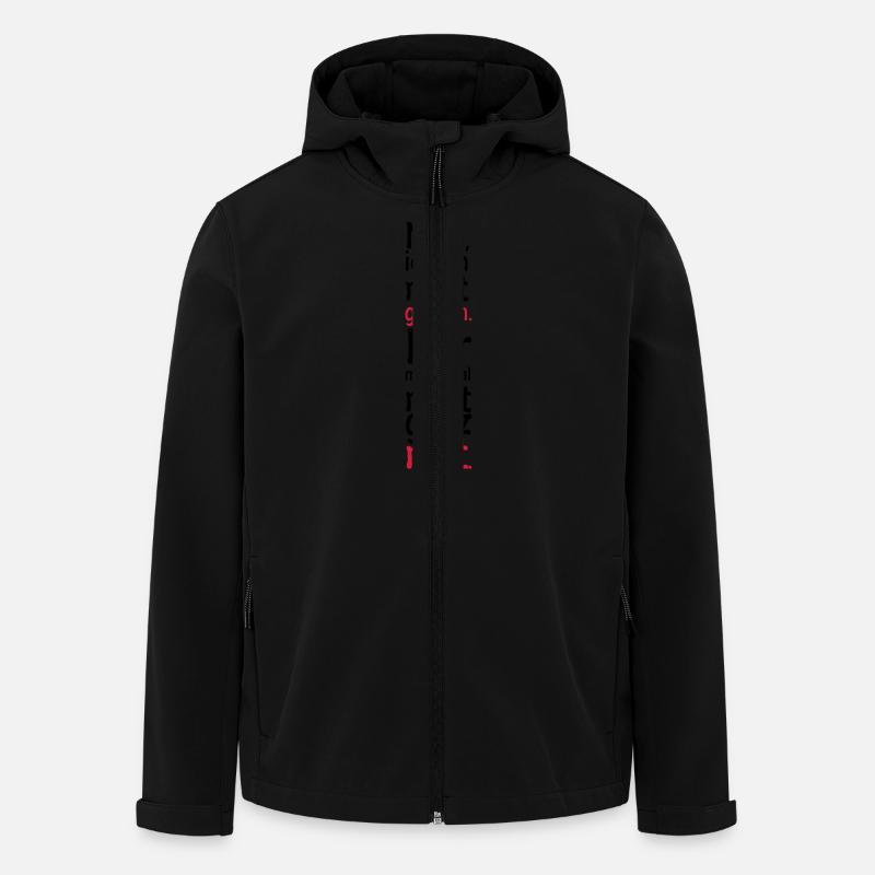 No, I'm not mean. Only sometimes not - Men’s Recycled Softshell Jacket by Stanley/Stella - black
