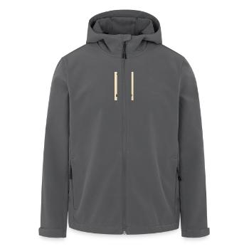 Âne de fin de journée - Veste softshell homme en polyester recyclé Stanley/Stella - charbon - Devant - AI Model Male 185 light (185cm)
