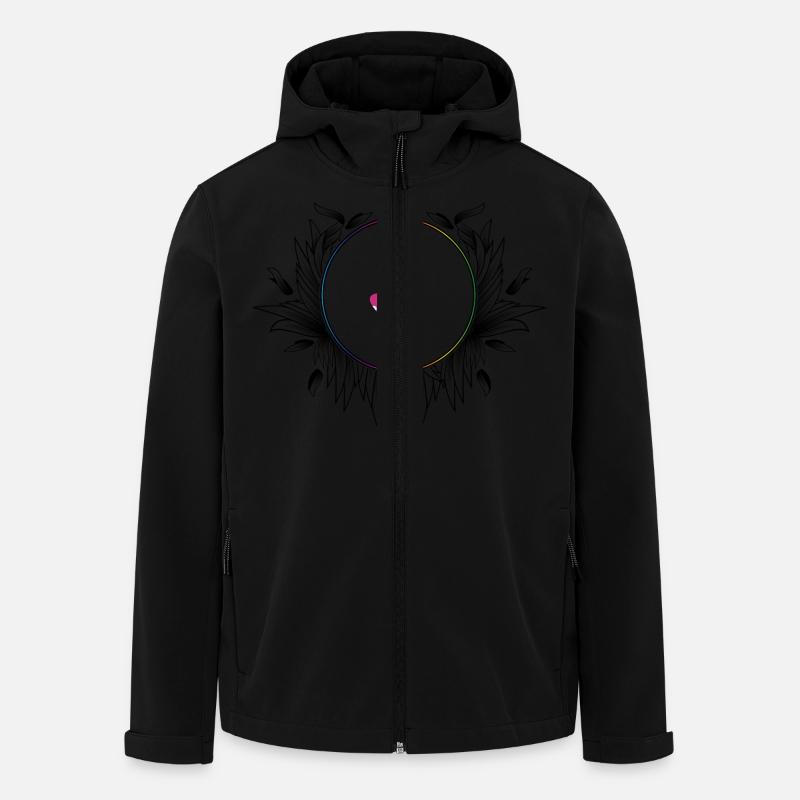 Ein kleines gepunktetes Herz - Recycelte Männer Softshell-Jacke von Stanley/Stella - Schwarz