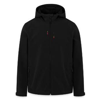 Strawberry Alien: Green & Red en interaction - Veste softshell homme en polyester recyclé Stanley/Stella - noir - Devant - AI Model Male 185 light (185cm)