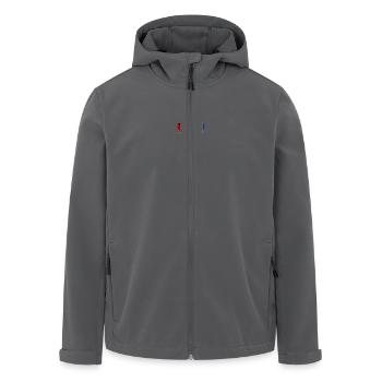 Palestine Bosnia Flag Heart - Men’s Recycled Softshell Jacket by Stanley/Stella - black - Front - AI Model Male 185 light (185cm)