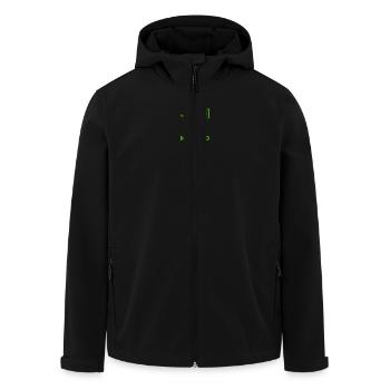 Maroc - Veste softshell homme en polyester recyclé Stanley/Stella - noir - Devant - AI Model Male 185 light (185cm)