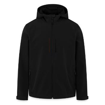 BIER - Recycelte Männer Softshell-Jacke von Stanley/Stella - Schwarz - Vorne - AI Model Male 185 light (185cm)
