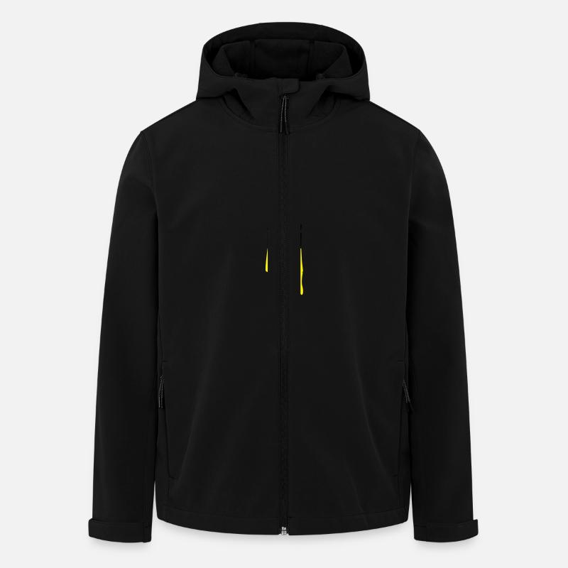 Tropf Pinsel - Recycelte Männer Softshell-Jacke von Stanley/Stella - Schwarz
