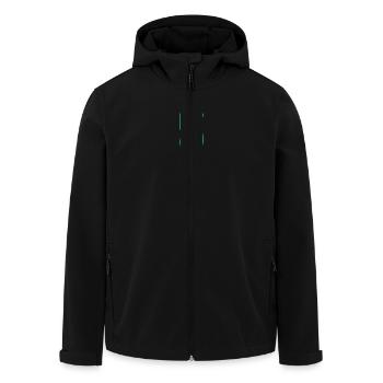5 JAHRE. 5-jähriges JUBILÄUM. GEBURTSTAG 5 JAHRE. FÜNF - Recycelte Männer Softshell-Jacke von Stanley/Stella - Schwarz - Vorne - AI Model Male 185 light (185cm)