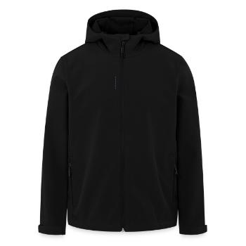 Manifesting light blue - Recycelte Männer Softshell-Jacke von Stanley/Stella - Schwarz - Vorne - AI Model Male 185 light (185cm)