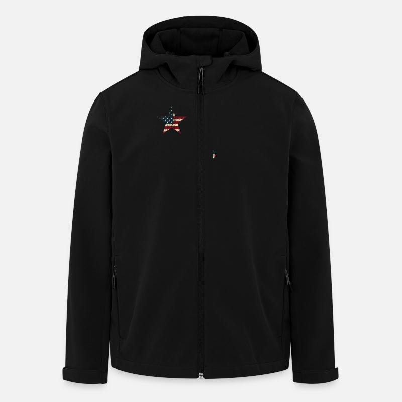 Stern - Recycelte Männer Softshell-Jacke von Stanley/Stella - Schwarz