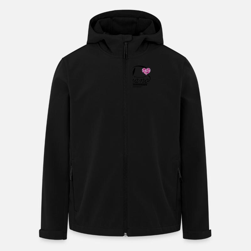 Piano - Men’s Recycled Softshell Jacket by Stanley/Stella - black