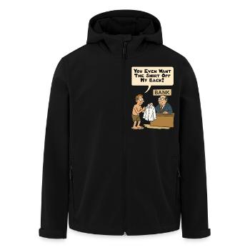 Tu veux même que la chemise m’enlève le dos ! - Veste softshell homme en polyester recyclé Stanley/Stella - noir - Devant - AI Model Male 185 light (185cm)