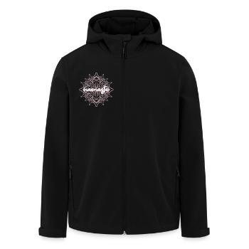 Namaste / Mandala / Yoga / Frieden / Zen / Energie - Recycelte Männer Softshell-Jacke von Stanley/Stella - Schwarz - Vorne - AI Model Male 185 light (185cm)