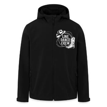 Line Dance Gruppe Training mein Tanzsport - Recycelte Männer Softshell-Jacke von Stanley/Stella - Schwarz - Vorne - AI Model Male 185 light (185cm)