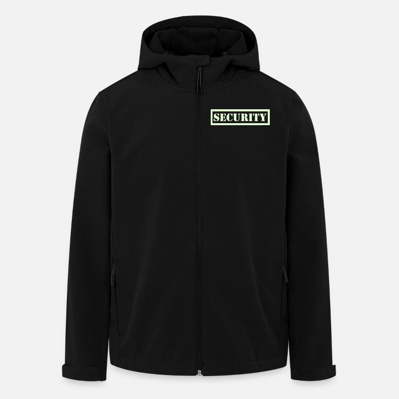 Security - Recycelte Männer Softshell-Jacke von Stanley/Stella - Schwarz