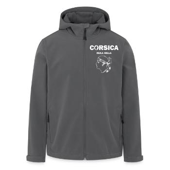 Corsica Isula Bella Corse Pirate France - Recycelte Männer Softshell-Jacke von Stanley/Stella - Anthrazit - Vorne - AI Model Male 185 light (185cm)