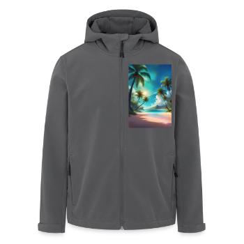 Incroyable journée ensoleillée à la plage d’Hawaï - Veste softshell homme en polyester recyclé Stanley/Stella - noir - Devant - AI Model Male 185 light (185cm)