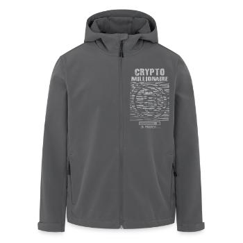 Krypto Millionär in Bearbeitung - Recycelte Männer Softshell-Jacke von Stanley/Stella - Schwarz - Vorne - AI Model Male 185 light (185cm)