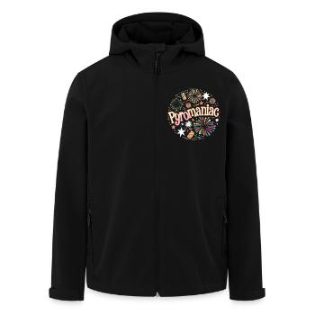 Pyrotechnics New Year's Eve Fireworks New Year - Men’s Recycled Softshell Jacket by Stanley/Stella - black - Front - AI Model Male 185 light (185cm)