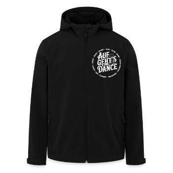 Line Dance Gruppe Training mein Tanzsport - Recycelte Männer Softshell-Jacke von Stanley/Stella - Schwarz - Vorne - AI Model Male 185 light (185cm)