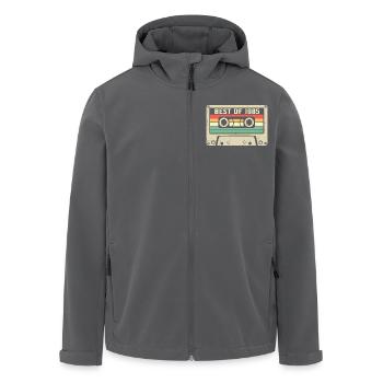 Das Beste aus 1985 Retro 40 Jahre alter 40. Geburtstag - Recycelte Männer Softshell-Jacke von Stanley/Stella - Anthrazit - Vorne - AI Model Male 185 light (185cm)