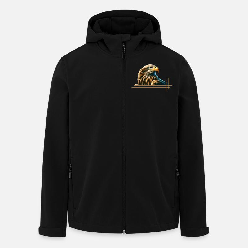 Majestic sea eagle - Men’s Recycled Softshell Jacket by Stanley/Stella - black