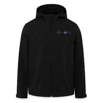 Technologie Professionnelle Heartbeat Chip Electronics - Veste softshell homme en polyester recyclé Stanley/Stella - noir - Devant - AI Model Male 185 light (185cm)