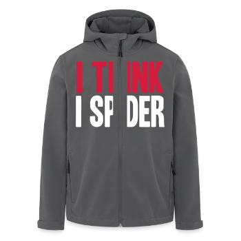 ICH GLAUB ICH SPINNE (DENGLISCH) - Recycelte Männer Softshell-Jacke von Stanley/Stella - Schwarz - Vorne - AI Model Male 185 light (185cm)