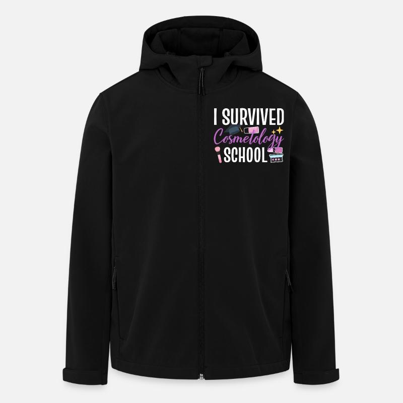 I Survived Cosmetology School - Men’s Recycled Softshell Jacket by Stanley/Stella - black
