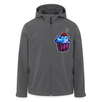Cosmic Cupcake - Men’s Recycled Softshell Jacket by Stanley/Stella - black - Front - AI Model Male 185 light (185cm)