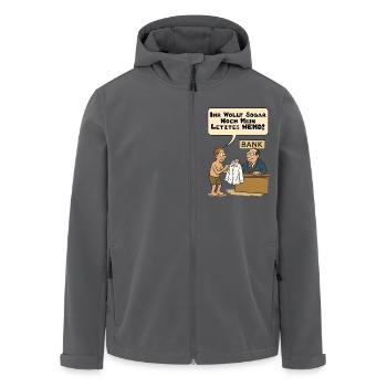 Tu veux même ma dernière chemise - Veste softshell homme en polyester recyclé Stanley/Stella - noir - Devant - AI Model Male 185 light (185cm)