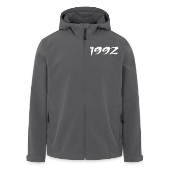 1992 Geschenk zum 33. Jubiläum 1992 Retro 1992 - Recycelte Männer Softshell-Jacke von Stanley/Stella - Schwarz - Vorne - AI Model Male 185 light (185cm)