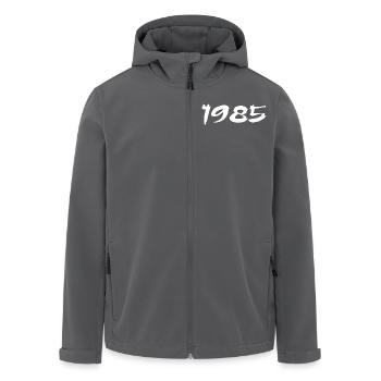 1985 40th Anniversary Gift 1985 Retro 1985 - Men’s Recycled Softshell Jacket by Stanley/Stella - anthracite - Front - AI Model Male 185 light (185cm)