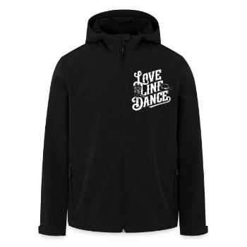 Love Line Dance J’adore la danse en ligne - Veste softshell homme en polyester recyclé Stanley/Stella - noir - Devant - AI Model Male 185 light (185cm)