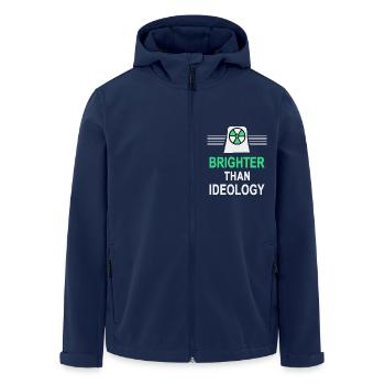 Heller als Ideologie - Ja zu Atomkraft - Recycelte Männer Softshell-Jacke von Stanley/Stella - Navy - Vorne - AI Model Male 185 light (185cm)