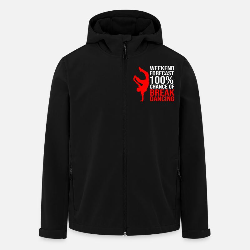 Breakdancing - Men’s Recycled Softshell Jacket by Stanley/Stella - black