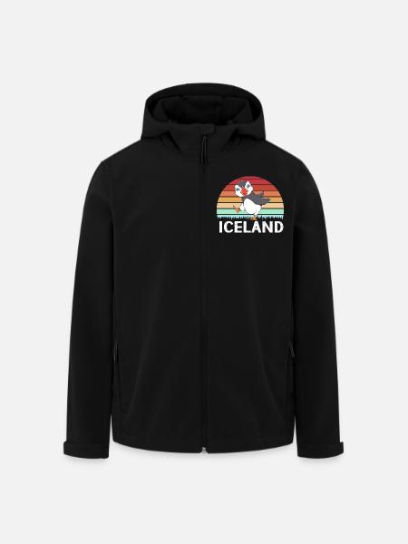 Papageientaucher Puffin - Men’s Recycled Softshell Jacket by Stanley/Stella - black