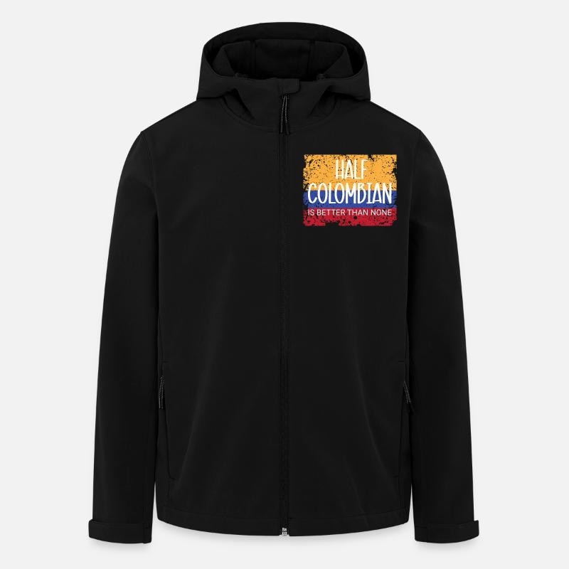 Kolumbien - Recycelte Männer Softshell-Jacke von Stanley/Stella - Schwarz