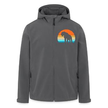 Säbelzahntiger - Recycelte Männer Softshell-Jacke von Stanley/Stella - Schwarz - Vorne - AI Model Male 185 light (185cm)