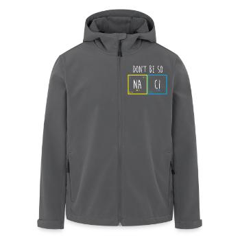 Periodic table - Men’s Recycled Softshell Jacket by Stanley/Stella - black - Front - AI Model Male 185 light (185cm)