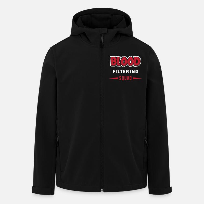 Infirmière en dialyse - Veste softshell homme en polyester recyclé Stanley/Stella - noir