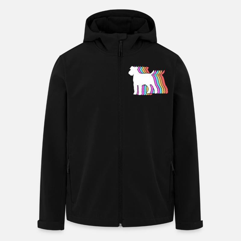 Airedale Terrier - Veste softshell homme en polyester recyclé Stanley/Stella - noir