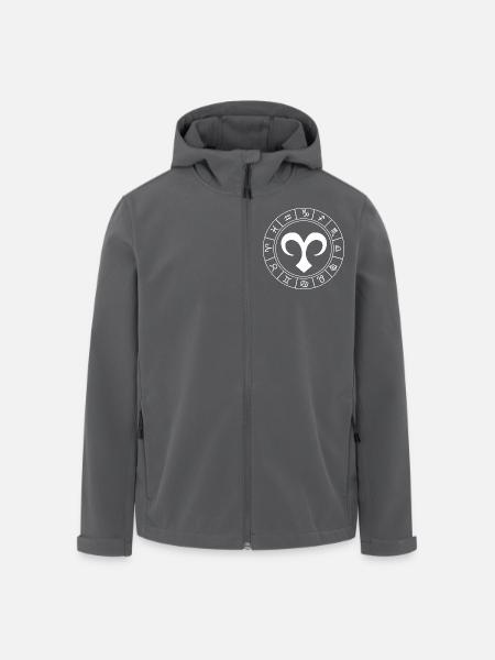 Sternzeichen Widder - Recycelte Männer Softshell-Jacke von Stanley/Stella - Schwarz