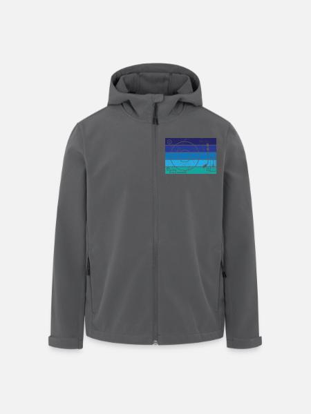 Vinyl - Men’s Recycled Softshell Jacket by Stanley/Stella - black