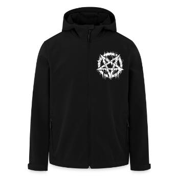 Pentagramme déchiré signe occulte - Veste softshell homme en polyester recyclé Stanley/Stella - noir - Devant - AI Model Male 185 light (185cm)