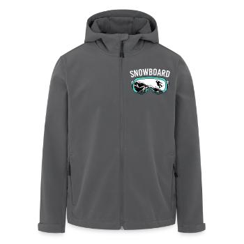 Snowboard Snowboarding Snowboardurlaub Snowboarder - Recycelte Männer Softshell-Jacke von Stanley/Stella - Anthrazit - Vorne - AI Model Male 185 light (185cm)