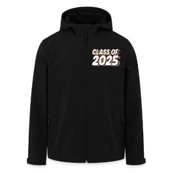 Klasse von 2025 Abi Abiturient Abitur 2025 - Recycelte Männer Softshell-Jacke von Stanley/Stella - Schwarz - Vorne - AI Model Male 185 light (185cm)