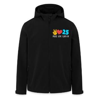 Klasse von 2025 Abi Abiturient Abitur 2025 - Recycelte Männer Softshell-Jacke von Stanley/Stella - Schwarz - Vorne - AI Model Male 185 light (185cm)