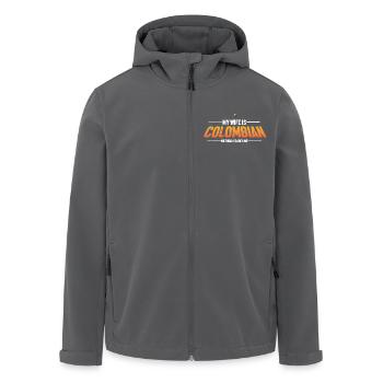 Kolumbien - Recycelte Männer Softshell-Jacke von Stanley/Stella - Schwarz - Vorne - AI Model Male 185 light (185cm)