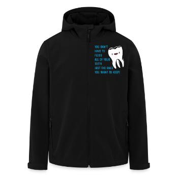 Dentiste - Veste softshell homme en polyester recyclé Stanley/Stella - noir - Devant - AI Model Male 185 light (185cm)