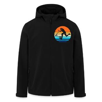 Scooter Roller - Recycelte Männer Softshell-Jacke von Stanley/Stella - Schwarz - Vorne - AI Model Male 185 light (185cm)