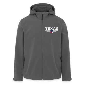 Texas Fan T-Shirt – Lone Star Style - Recycelte Männer Softshell-Jacke von Stanley/Stella - Anthrazit - Vorne - AI Model Male 185 light (185cm)