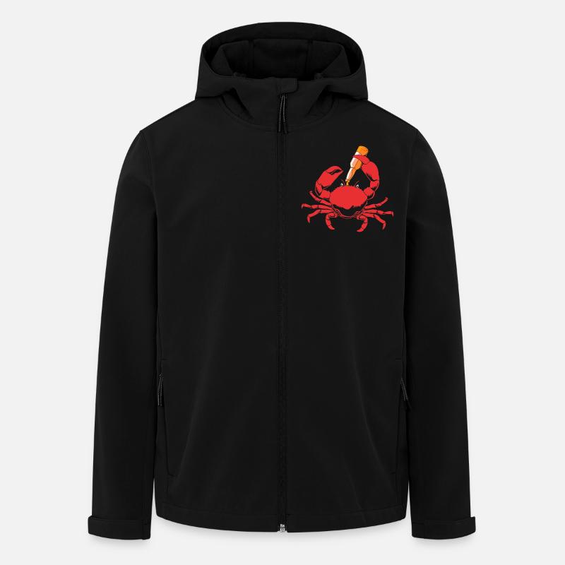Crab - Men’s Recycled Softshell Jacket by Stanley/Stella - black
